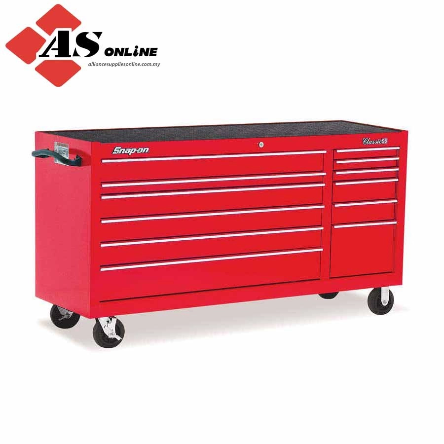 SNAP-ON 73" 12-Drawer Double-Bank Classic Series 96 Roll Cab (Red) / Model: KRA2432PBO