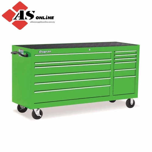 SNAP-ON 73" 12-Drawer Double-Bank Classic Series 96 Roll Cab (Extreme Green) / Model: KRA2432PJJ