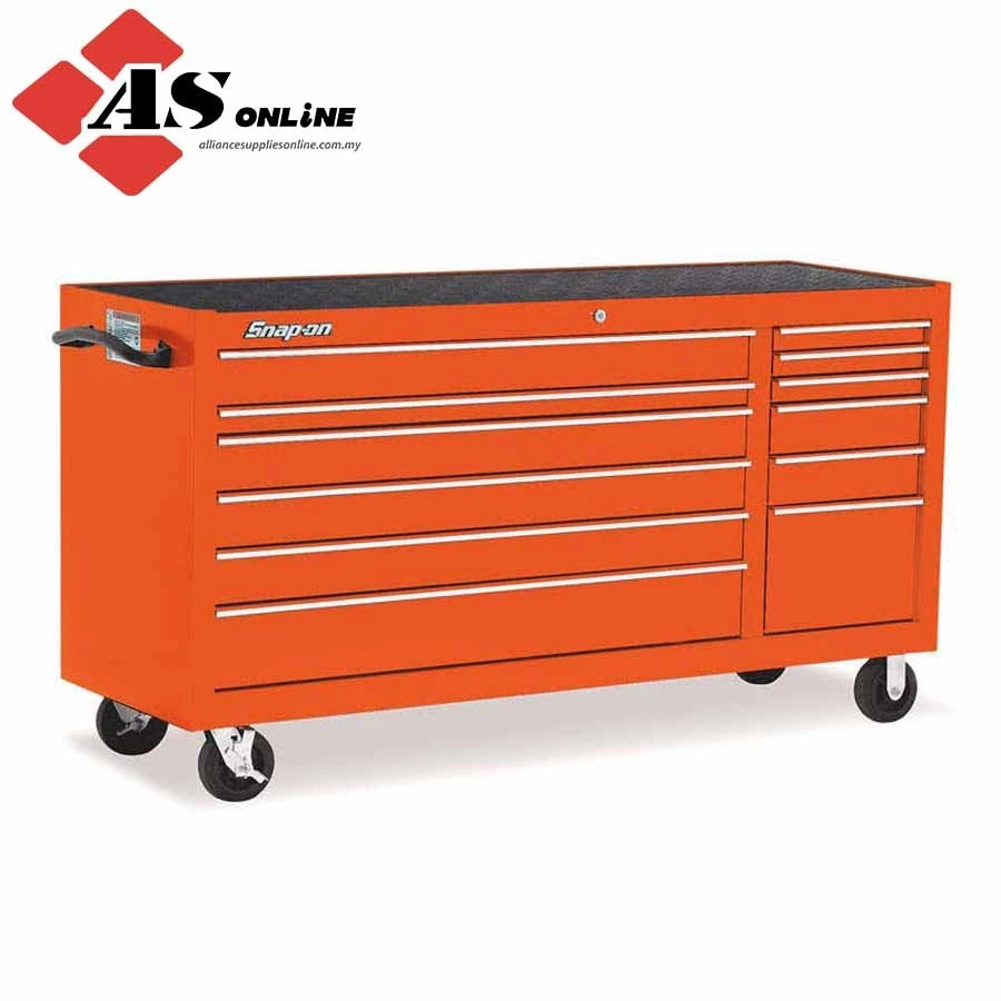 SNAP-ON 73" 12-Drawer Double-Bank Classic Series 96 Roll Cab (Electric Orange) /  Model: KRA2432PJK