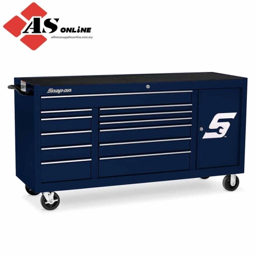 SNAP-ON 73" 12-Drawer Double-Bank Classic Series 96 Roll Cab with Bulk Section (Midnight Blue) / Model: KRA2496PDG