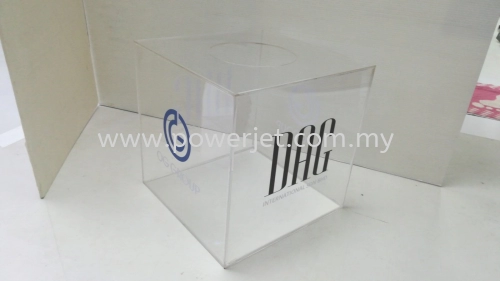 Customize Acrylic Box with Company Logo