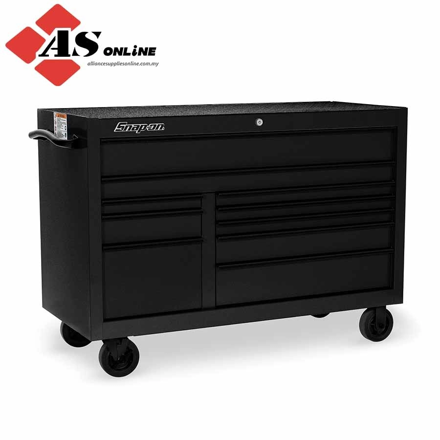 SNAP-ON 55" 10-Drawer Double-Bank Classic Series Roll Cab (Flat Black with Black Trim and Blackout Details) / Model: KRA2422POT