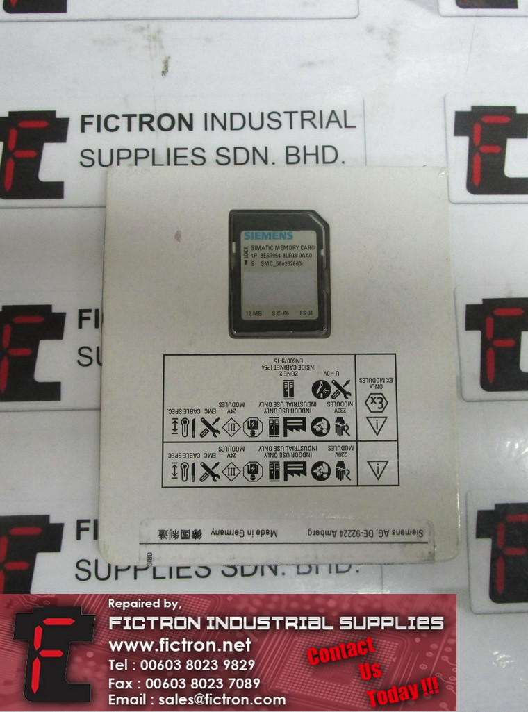 6ES7 954-8LE03-0AA0 6ES79548LE030AA0 SIEMENS Memory Card Supply Malaysia Singapore Indonesia USA Thailand