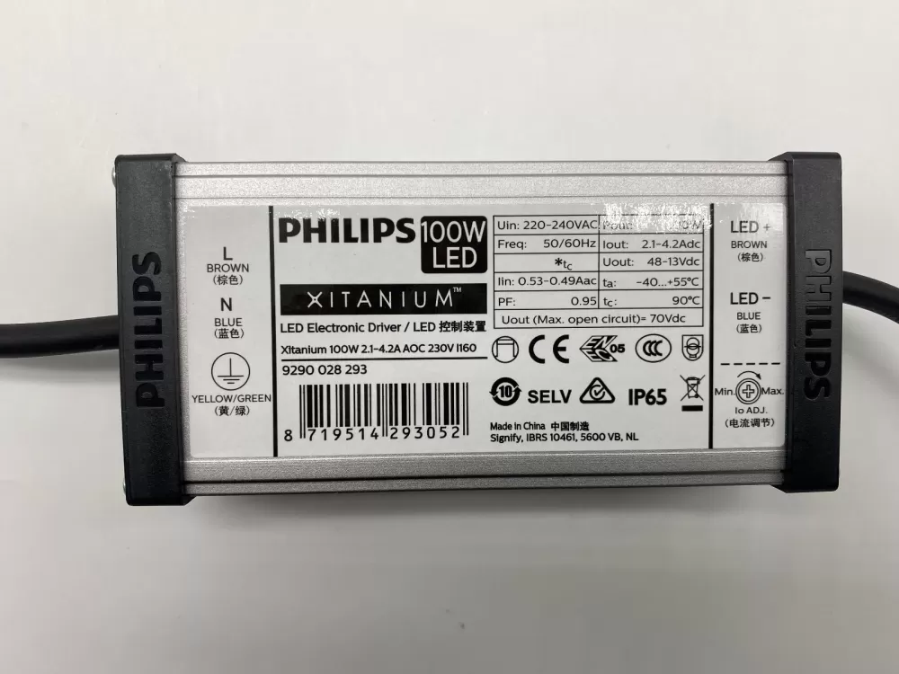 PHILIPS XITANIUM LED ELECTRONIC BALLAST DRIVER 100W 2.1-4.2A AOC 230V L160 9290028293