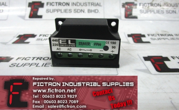 BRAKER L8844 EMCO LENZE Brake Motor Rectifier Module Supply Malaysia Singapore Indonesia USA Thailand (2) EMCO Selangor, Malaysia, Penang, Kuala Lumpur (KL), Subang Jaya, Singapore Supplier, Suppliers, Supply, Supplies | Fictron Industrial Supplies Sdn Bhd