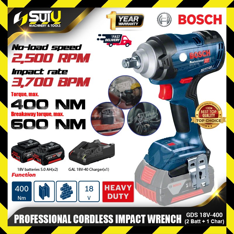 BOSCH GDS 18V 400 GDS18V 400 18V 400NM Professional Cordless