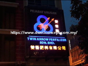 3D ALUMINIUM BOX UP LED SIGNBOARD