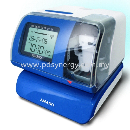 AMANO PIX-200 Side Printer Electronic Time Recorder / Date Stamp