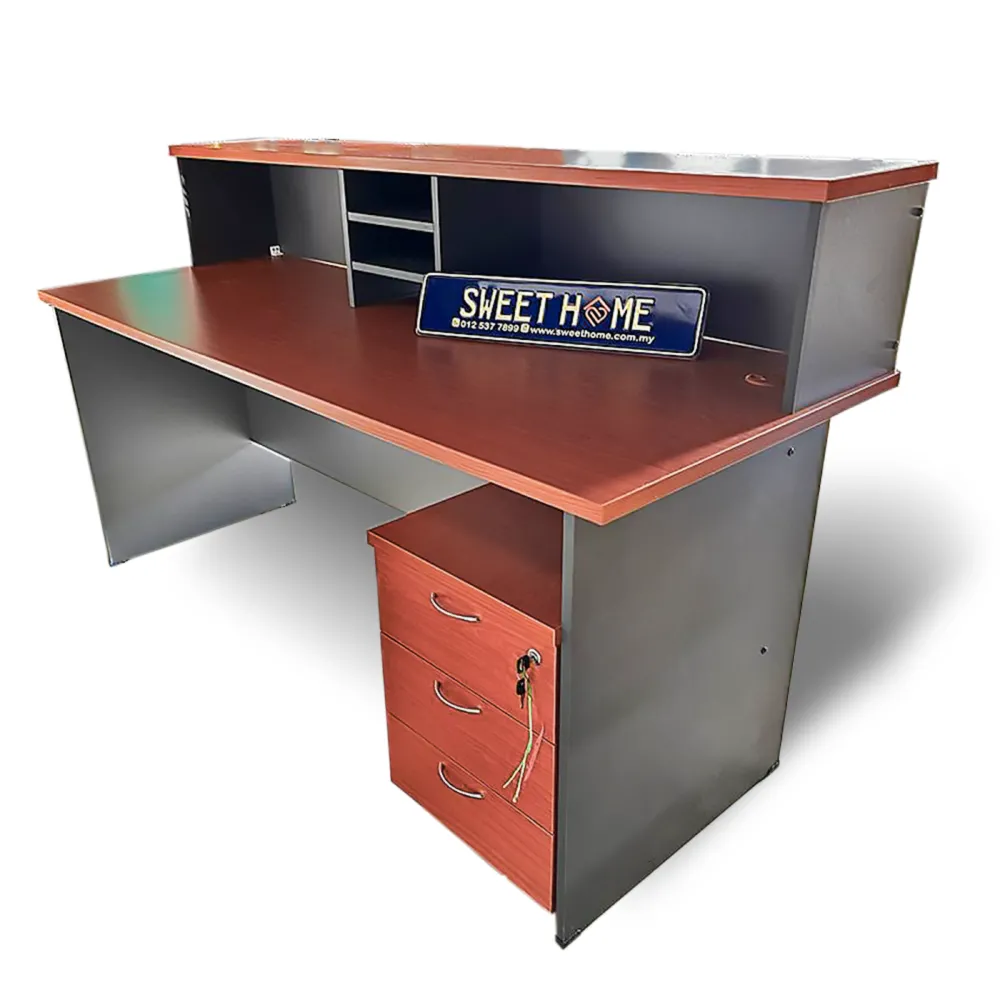 Reception Counter Table Classical Design | Office Table Penang OFFICE ...