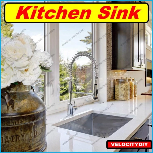 （白钢洗碗盆）Undermount Kitchen Sink Single Bowl Stainless Steel Sink SUS304