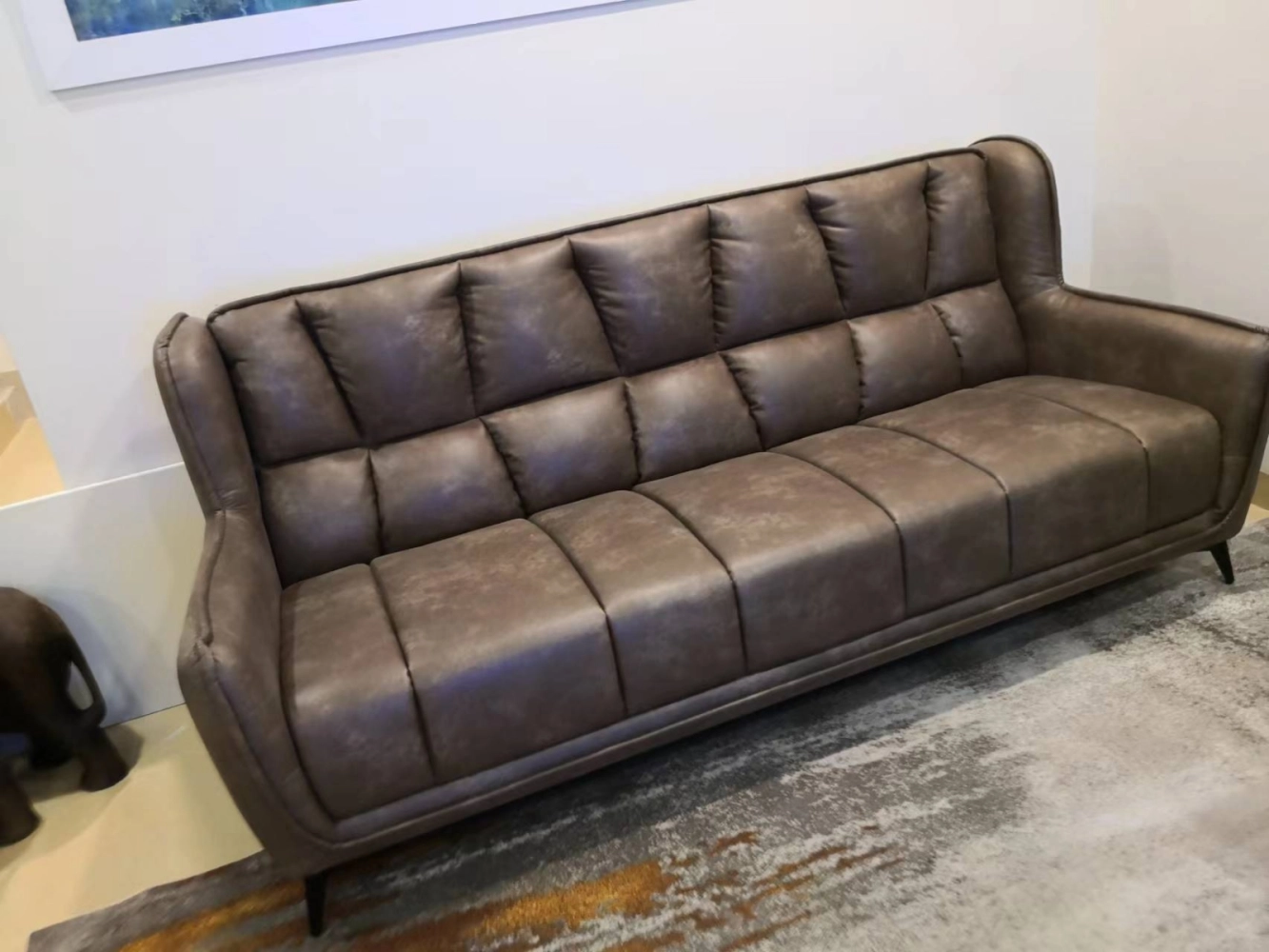 3 seaters Sofa leather fabrics Design