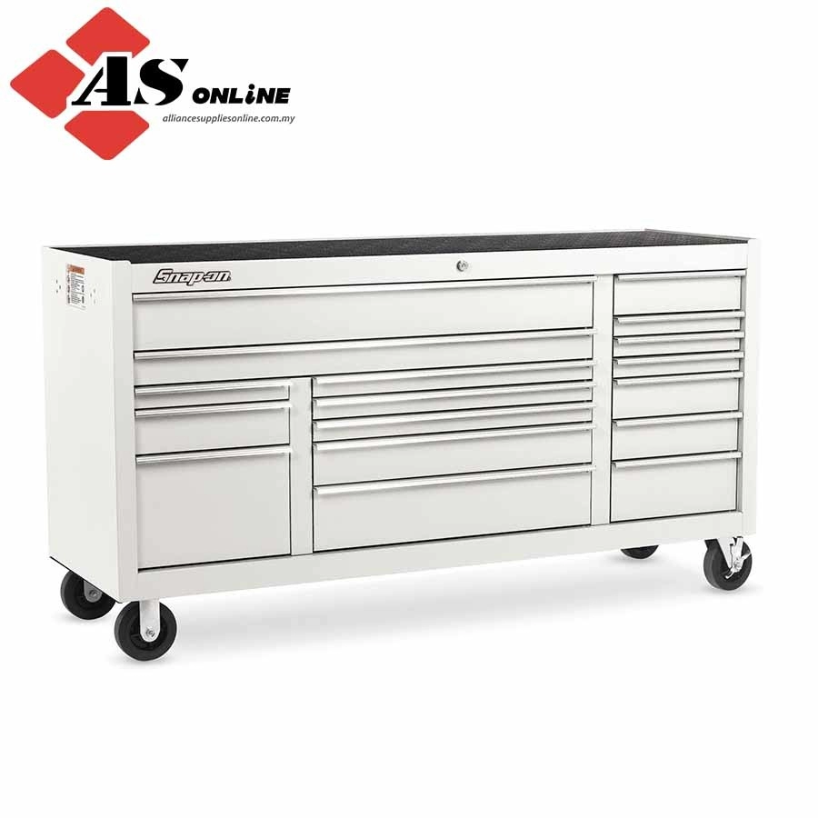 SNAP-ON 73" 17-Drawer Triple-Bank Classic Series Roll Cab (White) / Model: KRA2423PU