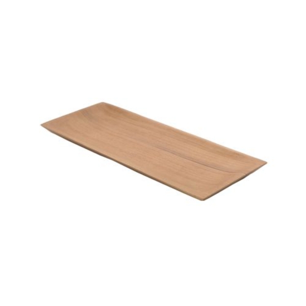 Dishware_Plate Teak Wood Rectangular 27 x 12cm
