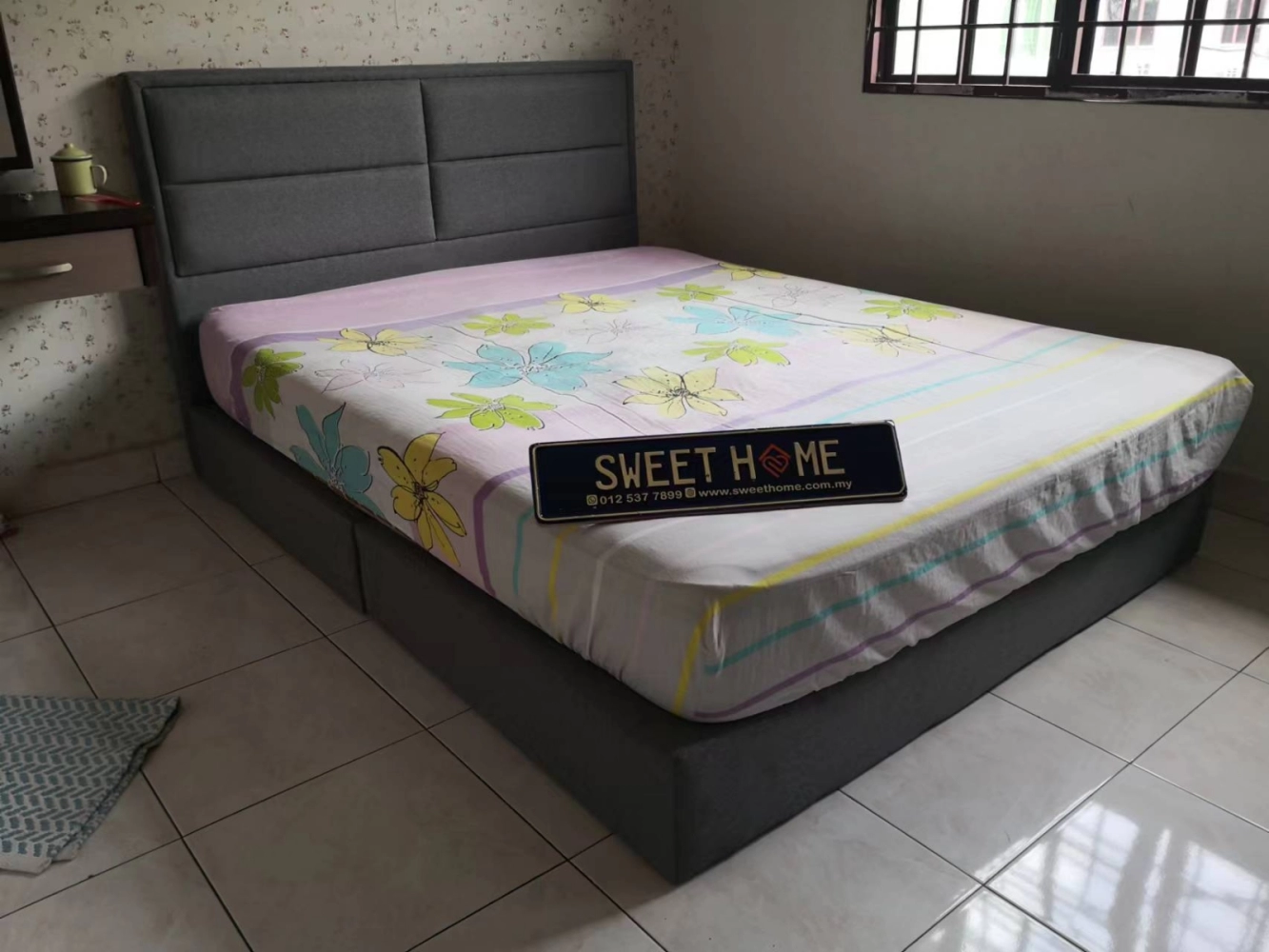 Bandar Tasek Mutiara Simpang ampat delivery Penang King Queen Bedframe Brown pocket spring Mattress