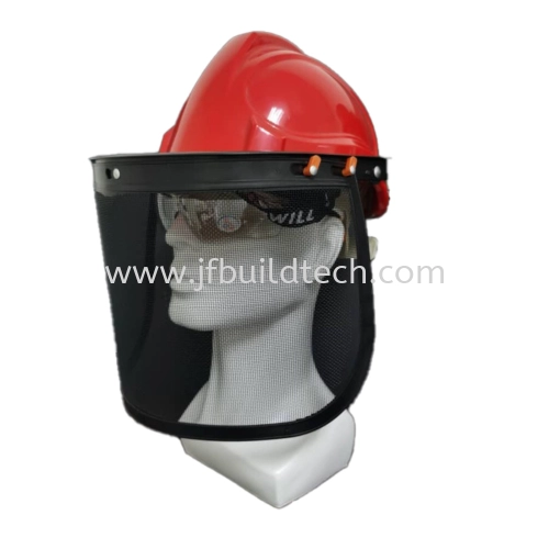 MESH FACE SHIELD FOR CONSTRUCTION WORKS/GARDENING WORKS/BLOCK HAZARDS FLYING WOODS CHIPS& SPLINTERS