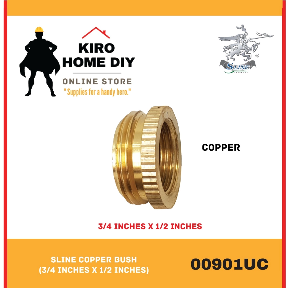 SLINE Copper Bush (3/4 Inches x 1/2 Inches) - 00901UC