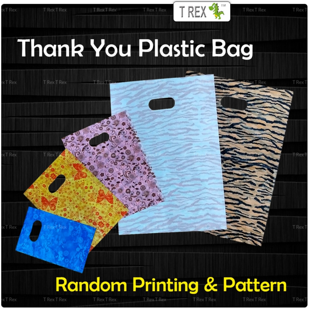 Thank You Plastic Bag / Plastic Gift Bag (10 Sizes)