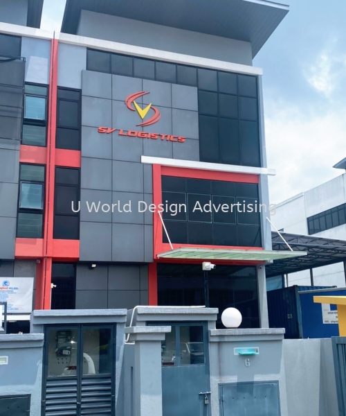 SV LOGISTICS E.G BOXUP LETTERING AT KLANG, SELANGOR, MALAYSIA 3D BOX UP STAINLESS STEEL E.G, ALUMINIUM SIGNAGE Malaysia, Selangor, Klang, Kuala Lumpur (KL) Manufacturer, Supplier, Supply, Supplies | U World Design Advertising