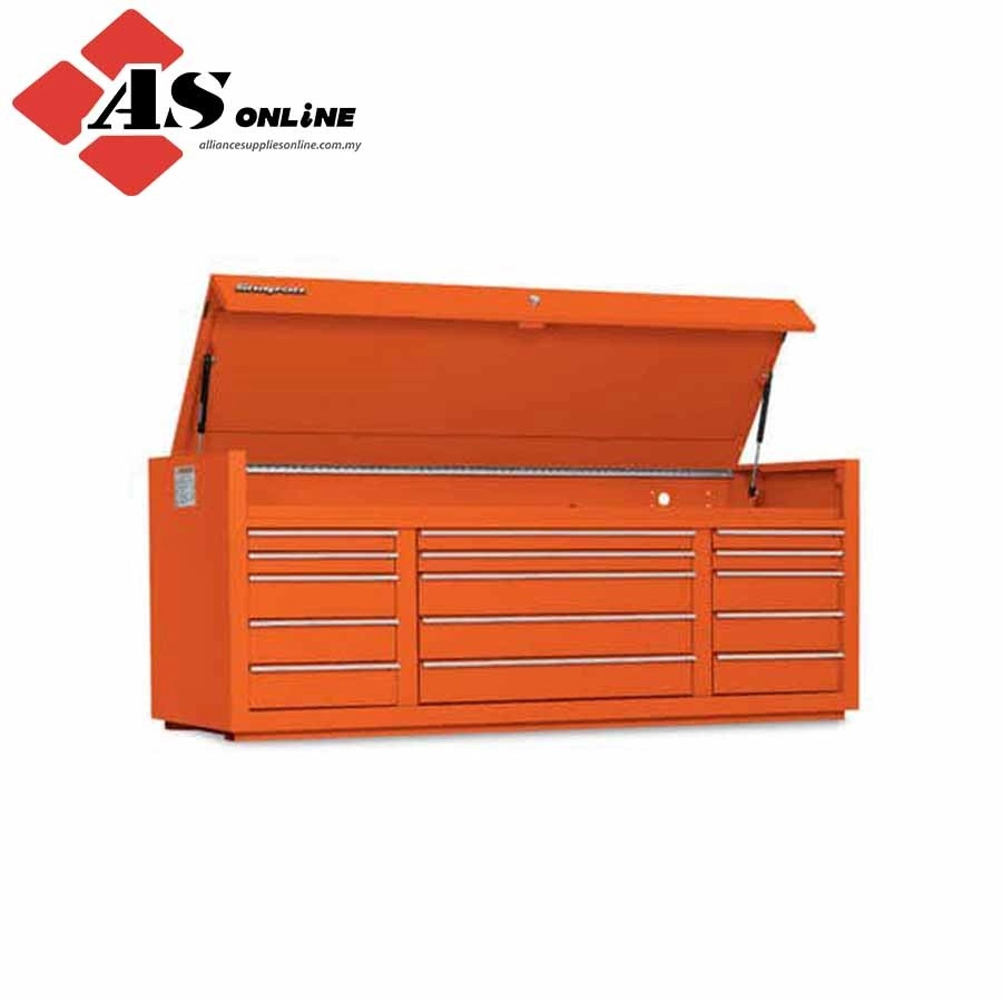 SNAP-ON 73" 15-Drawer Triple-Bank Classic Series 96 Top Chest (Electric Orange) / Model: KRA2415APJK