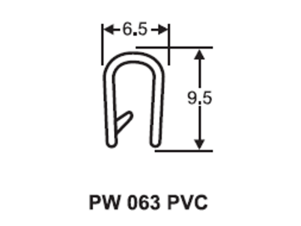 PW 063 - 9.5 X 6.5 PINCHWELD Pinchweld Door Seal Malaysia, Selangor, Kuala Lumpur (KL), Klang Supplier, Suppliers, Supply, Supplies | Ambassador Industrial (M) Sdn Bhd