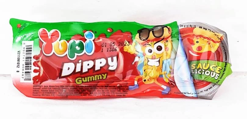 YUPI DIPPY GUMMY PIZZA 22G