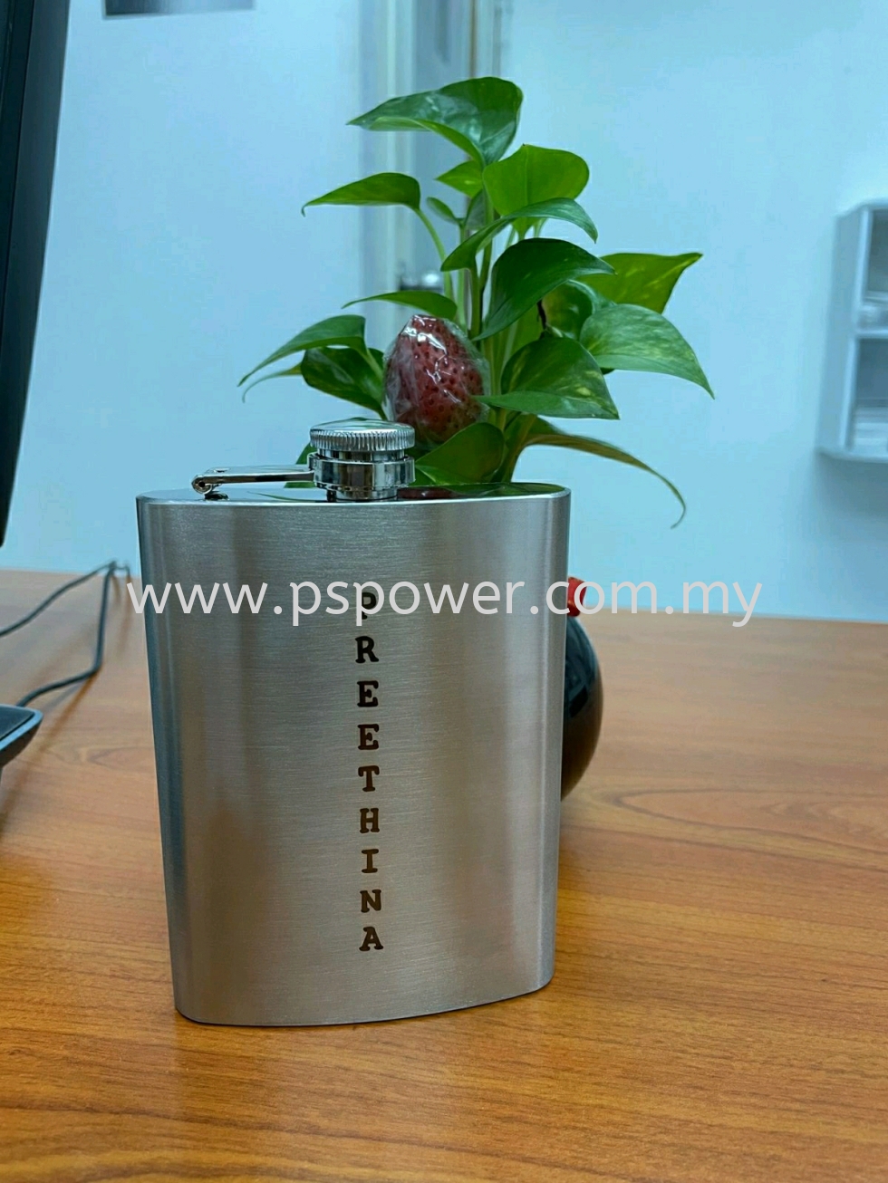 Laser Marking Service on stainless steel bottle