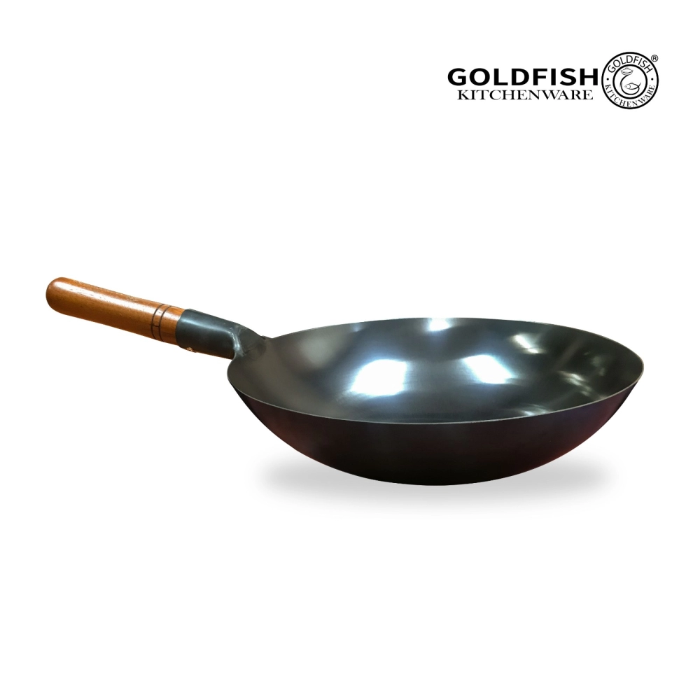 Traditional Wok With Wooden Handle 32WH / 34WH / 36WH / 38WH / 40WH