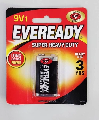 EVEREADY 9V 1222BP1 BATTERY