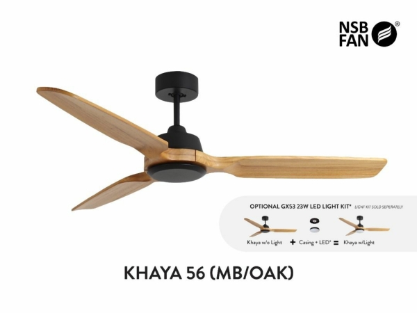 NSB DC FAN - KHAYA 56'' Ceiling Fan Fan Johor Bahru (JB), Johor, Malaysia. Supplier, Suppliers, Supplies, Supply | HT Lighting Sdn Bhd