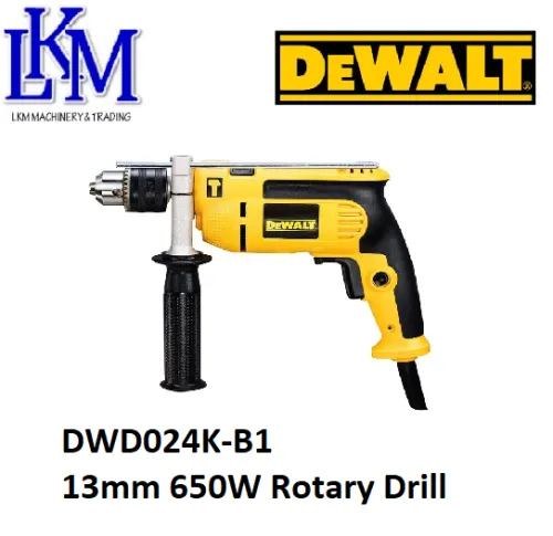 Dewalt 13mm 650W Rotary Drill DWD024K-B1