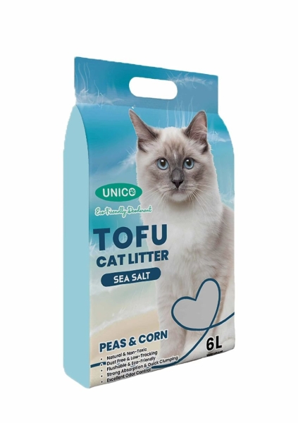 60757 Unico 6L Tofu Cat Litter - Sea Salt Tofu Unico Cat Litter Selangor, Malaysia, Kuala Lumpur (KL), Sungai Buloh Supplier, Suppliers, Supply, Supplies | Petopet Marketing Sdn Bhd