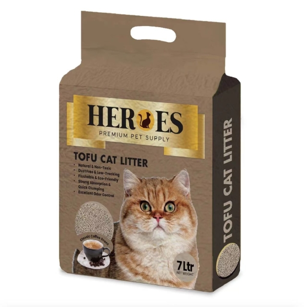 60702 Heroes 7L Tofu Cat Litter - Coffee Tofu Heroes Cat Litter Selangor, Malaysia, Kuala Lumpur (KL), Sungai Buloh Supplier, Suppliers, Supply, Supplies | Petopet Marketing Sdn Bhd