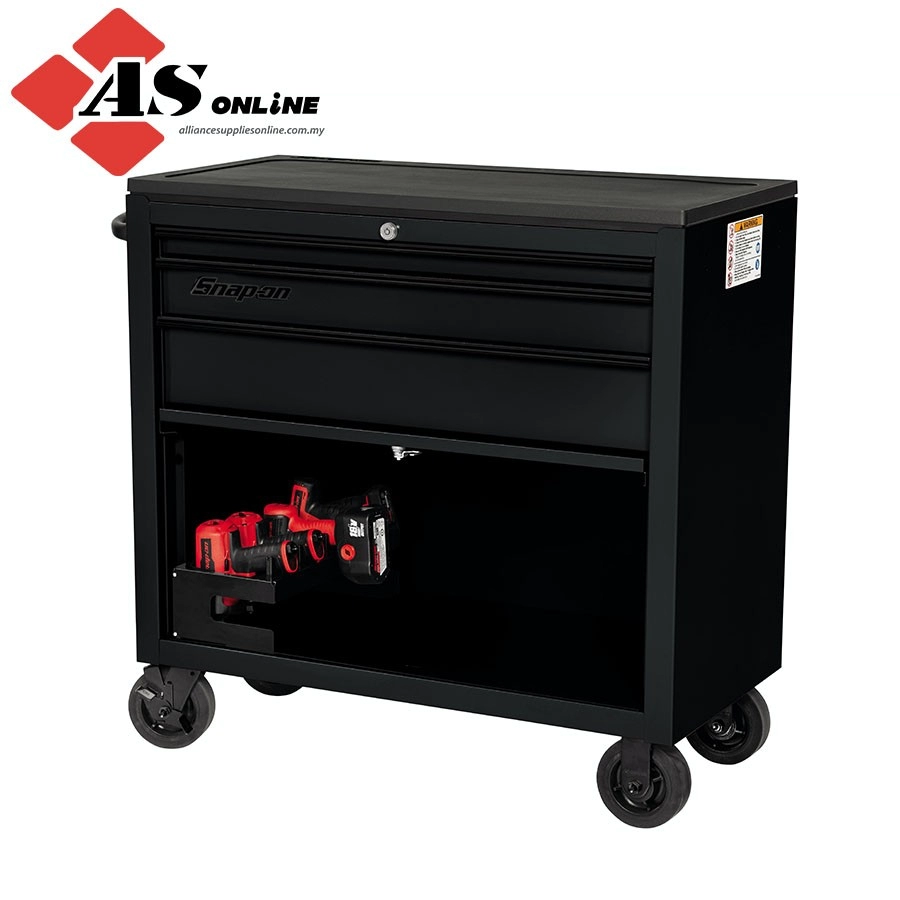SNAP-ON 40" Three-Drawer Workstation Cart (Gloss Black with Black Trim) / Model: KRSC4130BFI