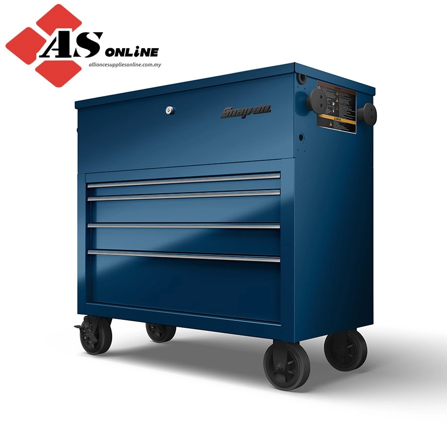 SNAP-ON 40" Four-Drawer Power Cart (Midnight Blue with Sky Blue Trim) / Model: KHP415BQE