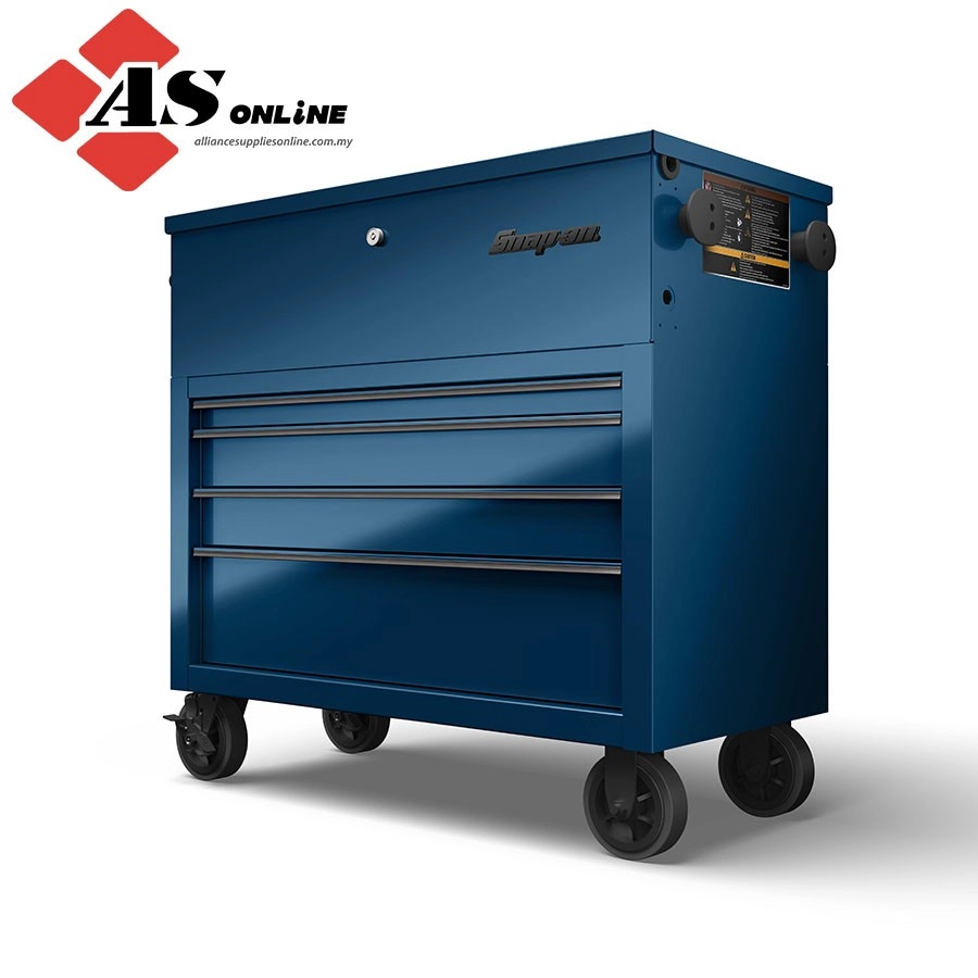 SNAP-ON 40" Four-Drawer Power Cart (Midnight Blue with Titanium Trim and Blackout Details) / Model: KHP415BVF