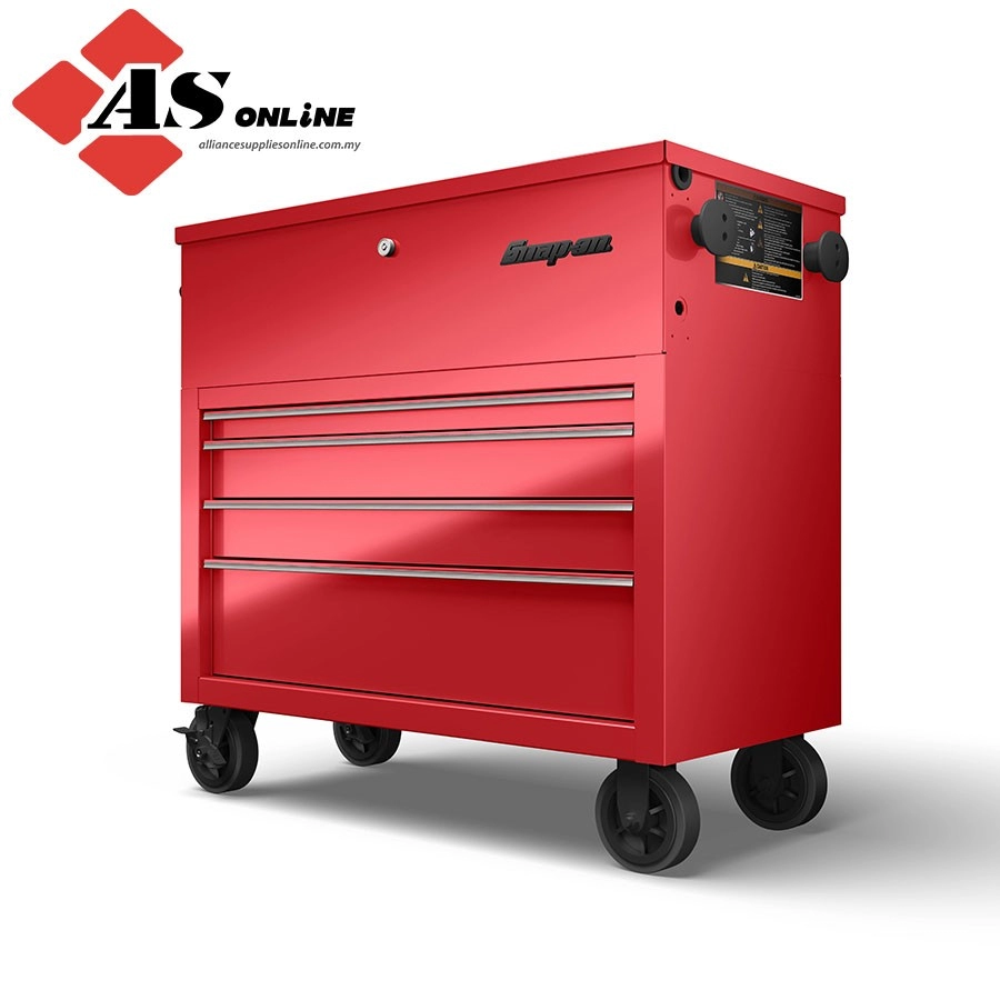 SNAP-ON 40" Four-Drawer Power Cart (Red) / Model: KHP415PBO