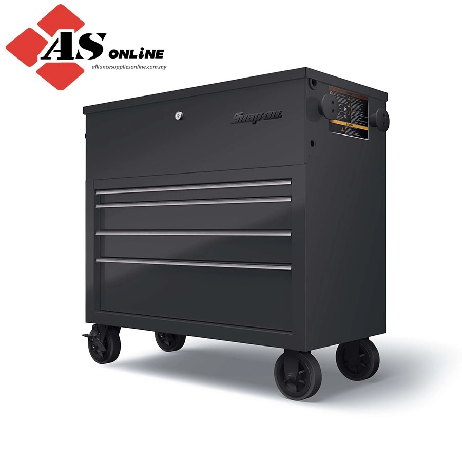 SNAP-ON 40" Four-Drawer Power Cart (Gloss Black) / Model: KHP415PC