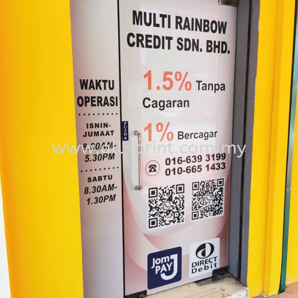 Multi Rainbow Credit - Bandar Baru Klang - OneWayVision Glass Sticker  One Way Vision Glass Sticker Printing Selangor, Malaysia, Kuala Lumpur (KL), Shah Alam Manufacturer, Supplier, Supply, Supplies | ALL PRINT INDUSTRIES