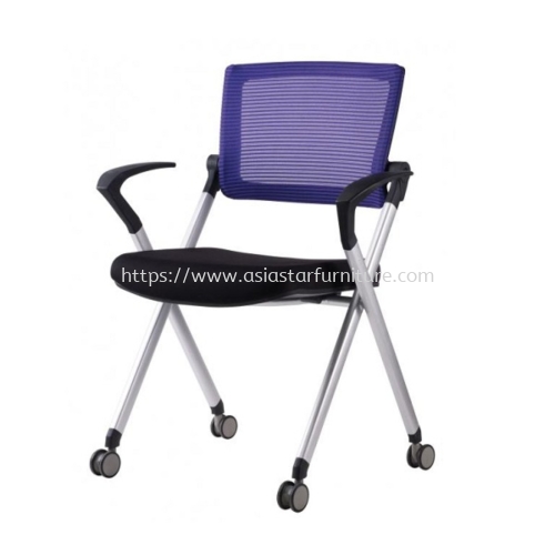 AEXIS(1) MOVEABLE FOLDING TRANING | SEMINAR CHAIR WITH HANDLE