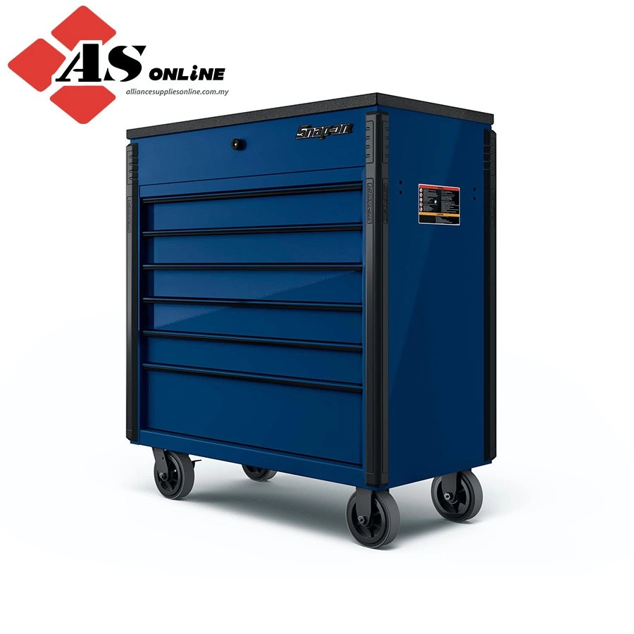 SNAP-ON 40" Six-Drawer Roll Cart (Royal Blue with Blackout Details) / Model: KRSC46HBET