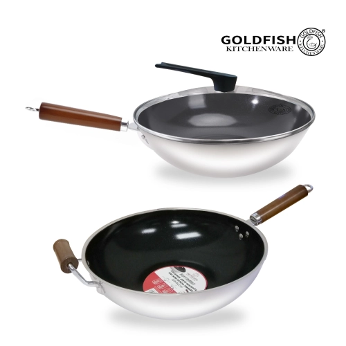 Stainless Steel Ceramic Non-Stick Honey Comb Wok Pan (Premium) (S32WH-C & S34WH-C)