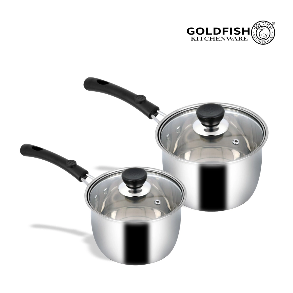 Stainless Steel Sauce Pan With Glass Lid