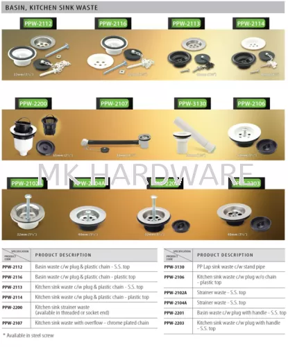 TECHPLAS BASIN, KITCHEN SINK WASTE