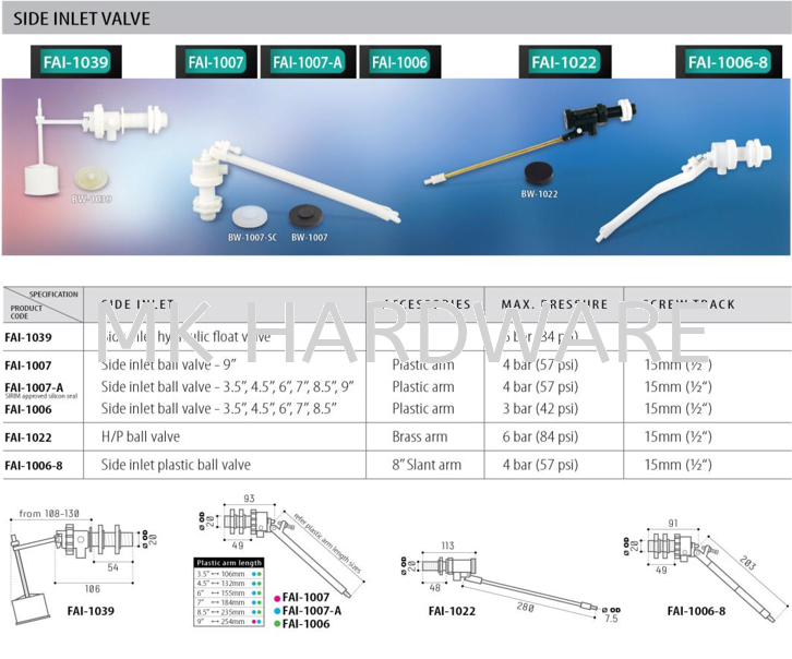 SIDE INLET VALVE Selangor, Malaysia, Kuala Lumpur (KL), Puchong ...