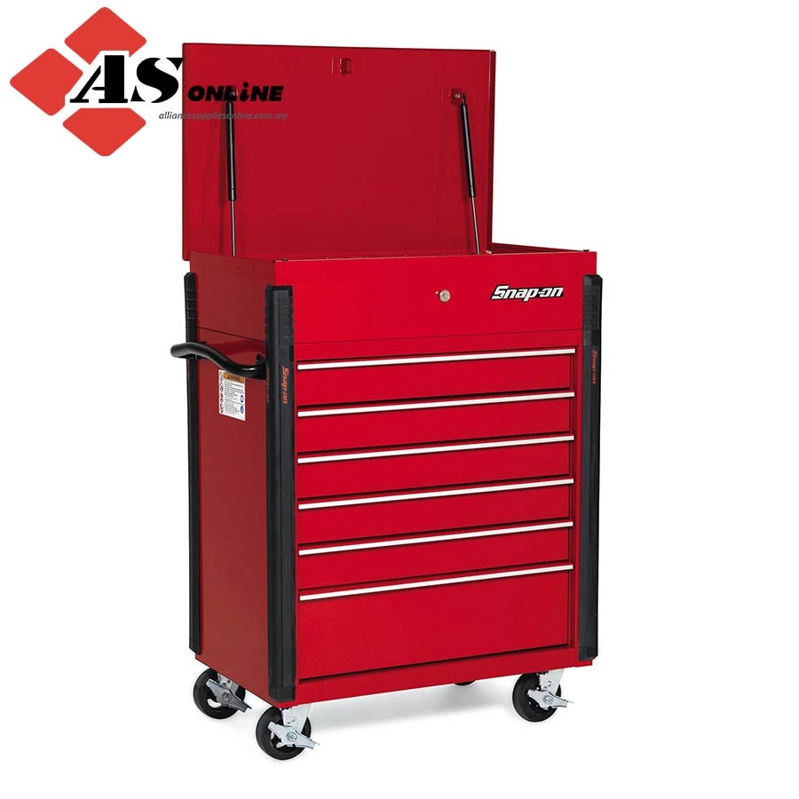 SNAP-ON 32" Six-Drawer Compact Roll Cart (Red) / Model: KRSC326FPBO