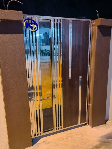 Folding Gate, Side Gate, Meter Box & Dustbin Door Jalan Bruas, Kg Sungai Wang, Ayer Tawar. Manjung Perak Main Gate  Johor Bahru (JB), Malaysia, Selangor, Kuala Lumpur (KL) Supplier, Suppliers, Supply, Supplies | Knight Services Enterprise Sdn Bhd