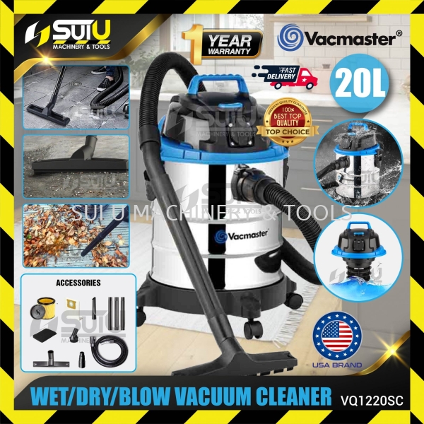 VACMASTER VQ1220SC 20L 3in1 Vacuum Cleaner 1250W (Wet / Dry / Blow) Vacuum Cleaner Cleaning Equipment Kuala Lumpur (KL), Malaysia, Selangor, Setapak Supplier, Suppliers, Supply, Supplies | Sui U Machinery & Tools (M) Sdn Bhd