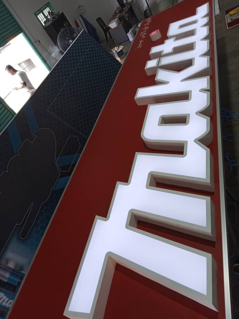 3D LED Frontlit Lettering Signage Box Up at Kuala Lumpur