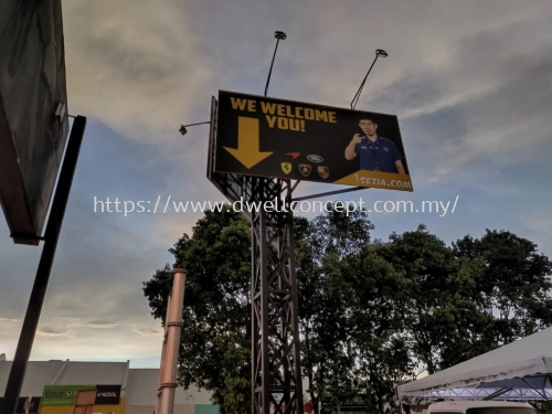 Billboard install at Setia Alam