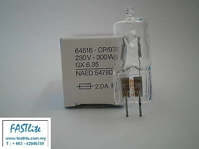 Osram 64516 240v 300w GX6,35 CP97 Display Optic lamp (made in Germany)